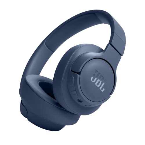 JBL Tune 720BT Wireless Over Ear Headphones with Mic, Pure Bass Sound, Upto 76 Hrs Playtime, Speedcharge, Dual Pairing, Customizable Bass with Headphones App, Lightweight, Bluetooth 5.3 (Blue) - CarrotKart | India's first Open Box ecommerce platform
