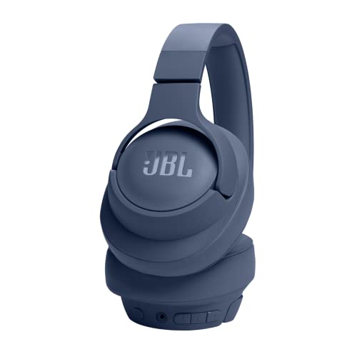 JBL Tune 720BT Wireless Over Ear Headphones with Mic, Pure Bass Sound, Upto 76 Hrs Playtime, Speedcharge, Dual Pairing, Customizable Bass with Headphones App, Lightweight, Bluetooth 5.3 (Blue) - CarrotKart | India's first Open Box ecommerce platform