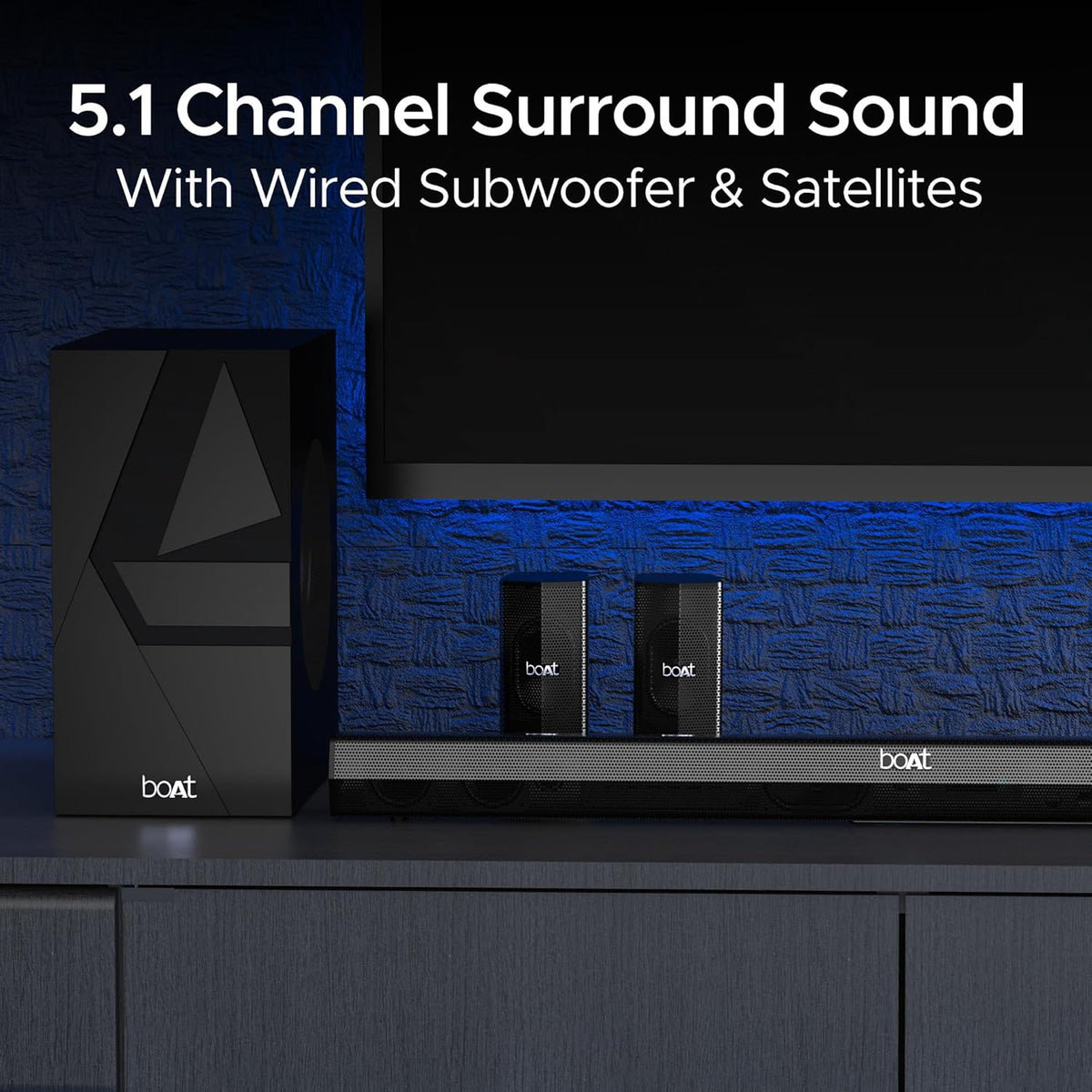 boAt Aavante Bar Azure Pro 120W Soundbar 2.1 Channel - CarrotKart | India's first Open Box ecommerce platform
