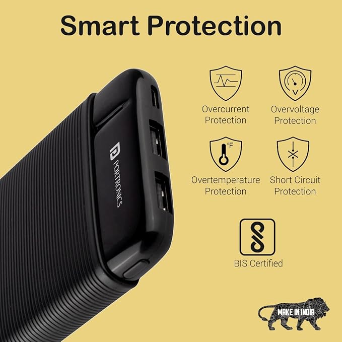 Portronics Powerstation Pro 10000mAh Power Bank - CarrotKart | India's first Open Box ecommerce platform