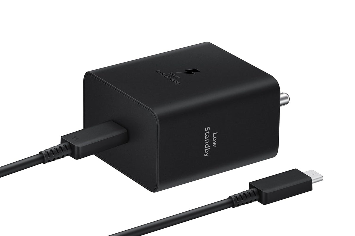 Samsung Original 45W Type-C Travel Adaptor with Cable, Black - CarrotKart | India's first Open Box ecommerce platform