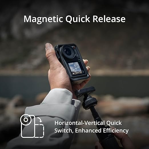 DJI Osmo Action 4 Standard Combo - 4K/120Fps Waterproof Action Digital Camera with A 1/1.3-Inch Sensor, 10-Bit & D-Log M Color Performance, Outdoor Digital Camera for Travel, Biking - CarrotKart | India's first Open Box ecommerce platform
