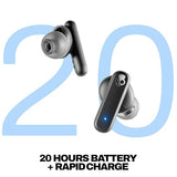 Skullcandy Smokin Buds Wireless in Ear Earbuds – ENC Clear Calls, Music/Movie/Podcast EQ Modes, 20Hr Battery + Rapid Charge, Touch Controls, Solo Bud Use, IPX4 Water Resistant (Black) - CarrotKart | India's first Open Box ecommerce platform