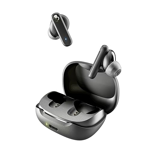 Skullcandy Smokin Buds Wireless in Ear Earbuds – ENC Clear Calls, Music/Movie/Podcast EQ Modes, 20Hr Battery + Rapid Charge, Touch Controls, Solo Bud Use, IPX4 Water Resistant (Black) - CarrotKart | India's first Open Box ecommerce platform