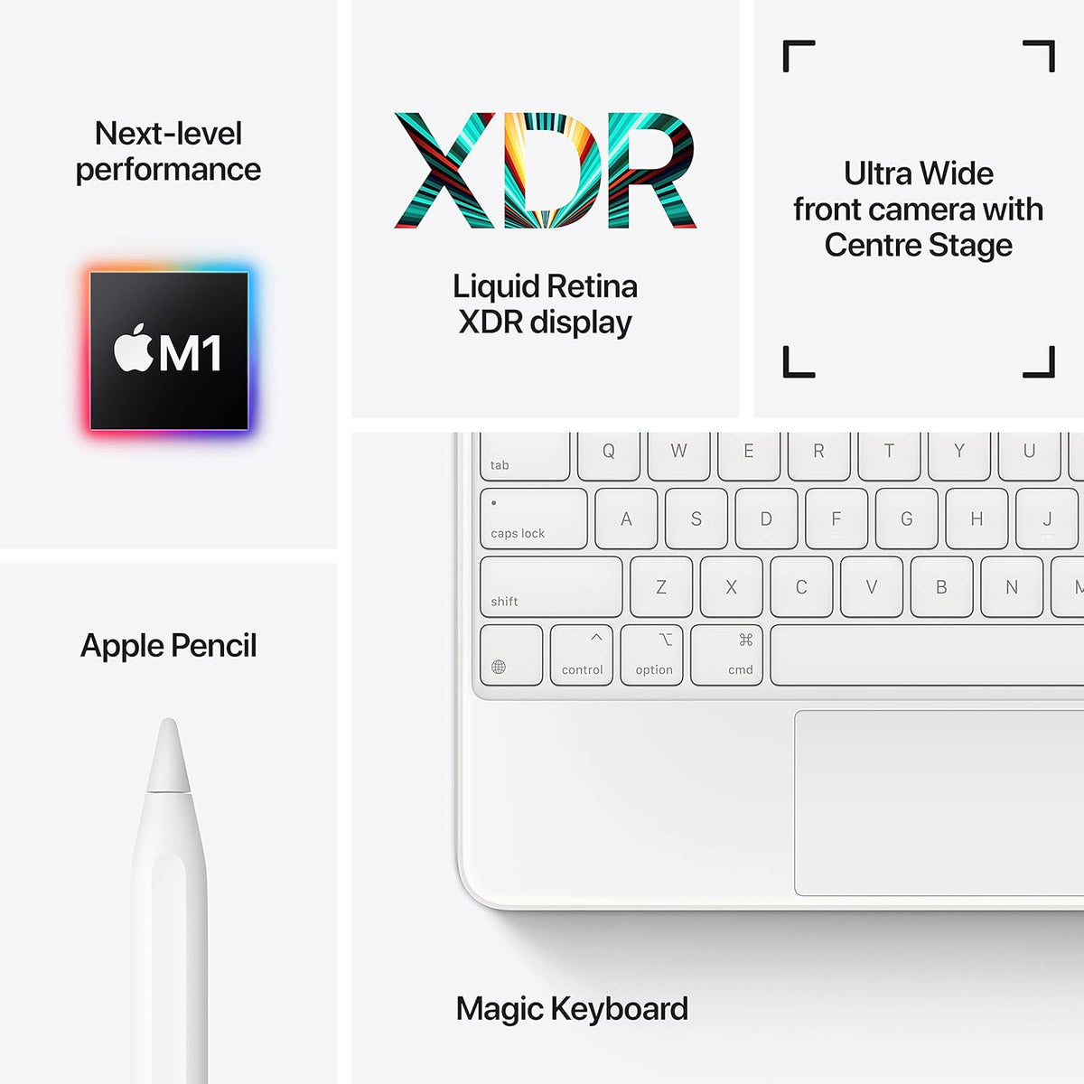 Apple iPad Pro with Apple M1 chip (12.9-inch/32.77 cm, Wi-Fi, 128GB) - Silver (5th Generation) - CarrotKart | India's first Open Box ecommerce platform