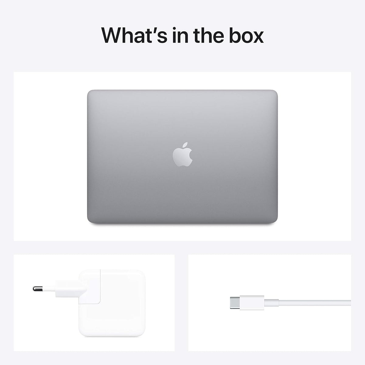 Apple MacBook Air Laptop: Apple M1 chip, 13.3-inch/33.74 cm Retina Display, 8GB RAM, 256GB SSD Storage, Backlit Keyboard, FaceTime HD Camera, Touch ID. Works with iPhone/iPad; Space Grey - CarrotKart | India's first Open Box ecommerce platform