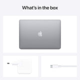 Apple MacBook Air Laptop: Apple M1 chip, 13.3-inch/33.74 cm Retina Display, 8GB RAM, 256GB SSD Storage, Backlit Keyboard, FaceTime HD Camera, Touch ID. Works with iPhone/iPad; Space Grey - CarrotKart | India's first Open Box ecommerce platform