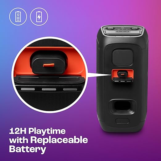 JBL Partybox 120 Wireless Bluetooth 160W Party Speaker, AI Sound Boost, Futuristic Light Show,Upto 12H Runtime,Auracast Multispeaker Support,Guitar+Mic Input - CarrotKart | India's first Open Box ecommerce platform