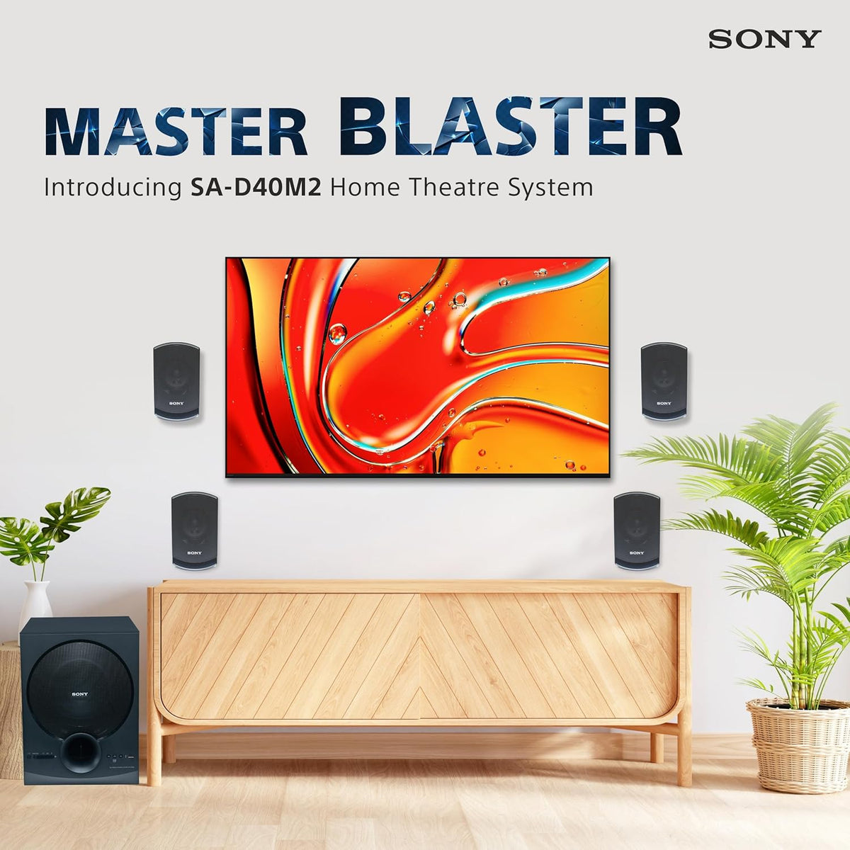 Sony SA-D40M2 80W 4.1 Multimedia Speaker System - CarrotKart | India's first Open Box ecommerce platform