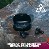 Skullcandy Smokin Buds Wireless in Ear Earbuds – ENC Clear Calls, Music/Movie/Podcast EQ Modes, 20Hr Battery + Rapid Charge, Touch Controls, Solo Bud Use, IPX4 Water Resistant (Black) - CarrotKart | India's first Open Box ecommerce platform
