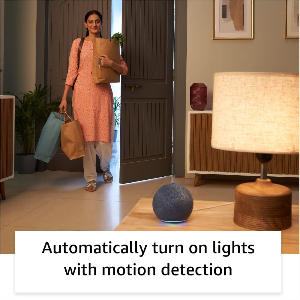 Amazon Echo Dot (5th Gen) | Smart speaker with vibrant sound, Motion Detection, Temperature Sensor, Alexa and Bluetooth| Blue - CarrotKart | India's first Open Box ecommerce platform