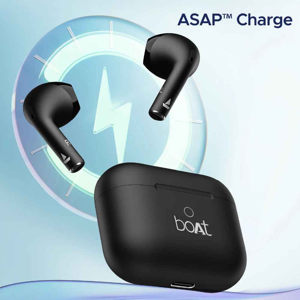 boAt Airdopes 191 ANC, 32dB ANC, Ambient Mode, 60HRS Battery, 4Mics ENx, in-Ear Detection, IWP Tech, Fast Charge, v5.3 Bluetooth Earbuds, TWS Ear Buds Wireless Earphones with mic (Pellucid White)