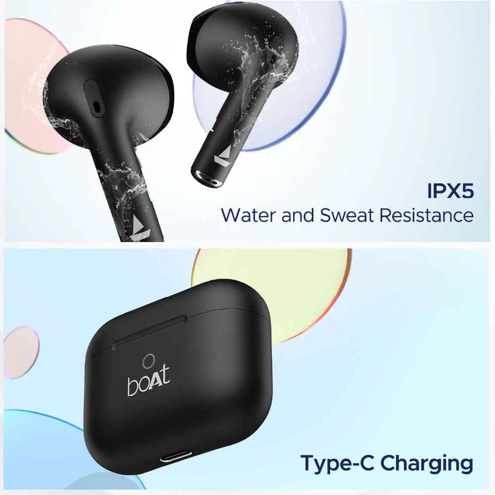 boAt Airdopes 191 ANC, 32dB ANC, Ambient Mode, 60HRS Battery, 4Mics ENx, in-Ear Detection, IWP Tech, Fast Charge, v5.3 Bluetooth Earbuds, TWS Ear Buds Wireless Earphones with mic (Pellucid White)