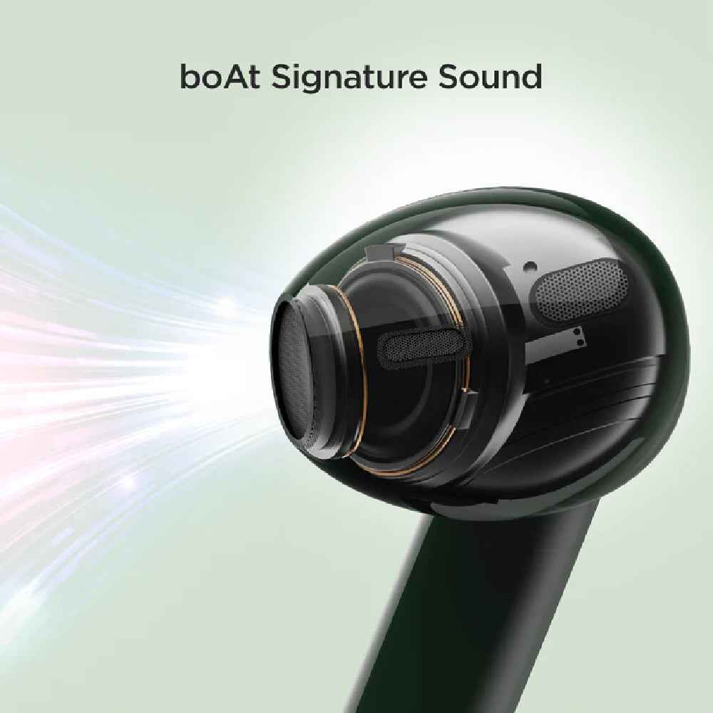 boAt Airdopes 100 TWS Wireless Earbuds with 50 Hours Playback Time, Quad Microphone, IWP™ technology