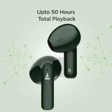 boAt Airdopes 100 TWS Wireless Earbuds with 50 Hours Playback Time, Quad Microphone, IWP™ technology