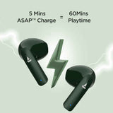 boAt Airdopes 100 TWS Wireless Earbuds with 50 Hours Playback Time, Quad Microphone, IWP™ technology