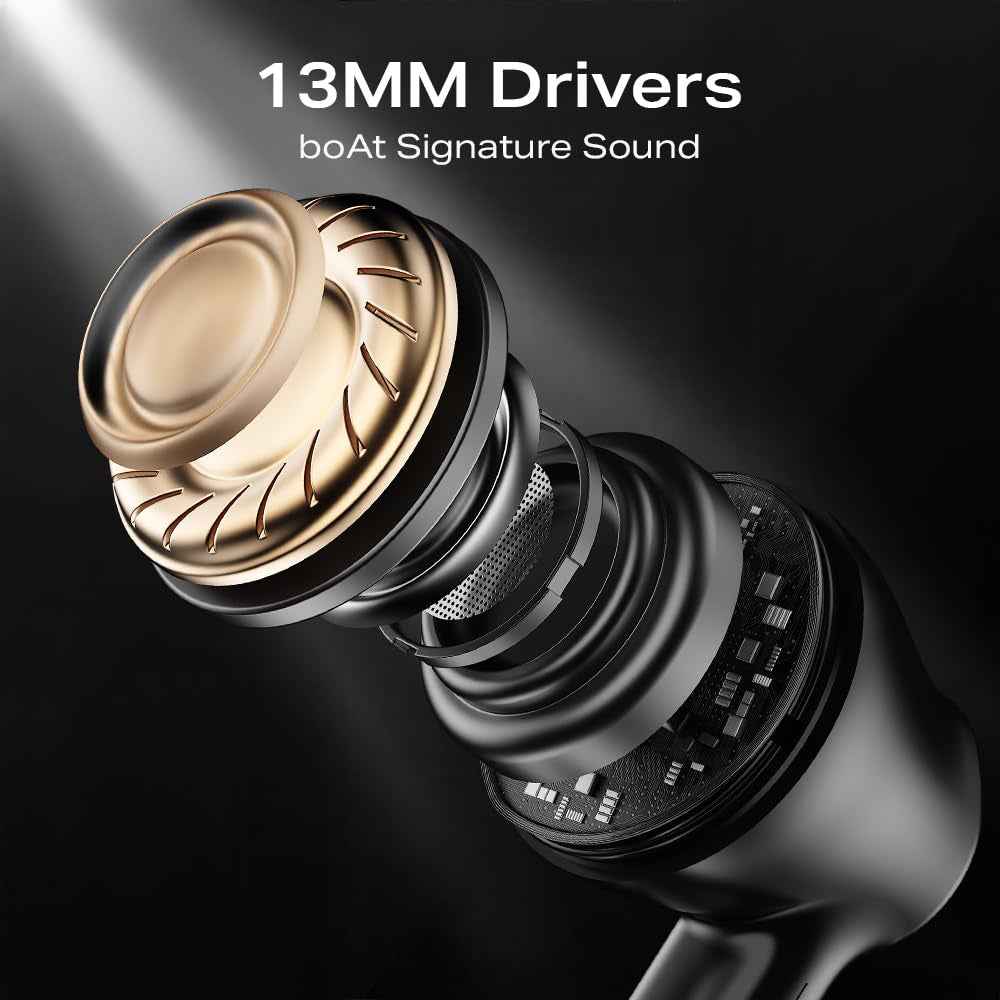 boAt Airdopes 131 Wireless Earbuds with upto 60 Hours Playback, 13mm Drivers, IWP Technology, 650mAh Charging Case
