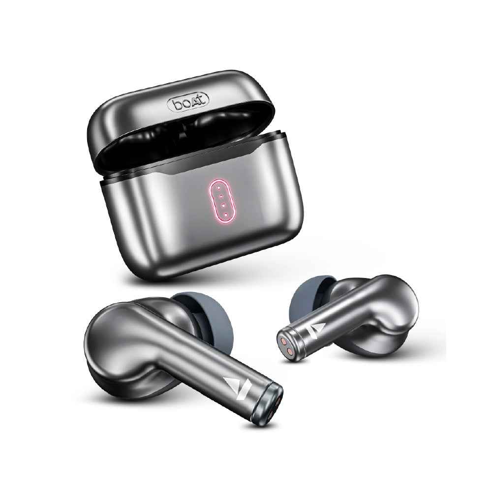 boAt Airdopes 141 Pro Buds Wireless Earbuds with 60H Playback, ENx™ Technology, Sleek Metallic Finish, Bluetooth v5.3