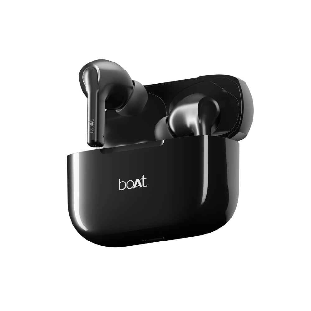 boAt Airdopes 161 Wireless Earbuds with Massive Playback of upto 40 Hours, IPX5 Water & Sweat Resistance, IWP Technology, Type C Interface