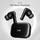 boAt Airdopes 161 Wireless Earbuds with Massive Playback of upto 40 Hours, IPX5 Water & Sweat Resistance, IWP Technology, Type C Interface