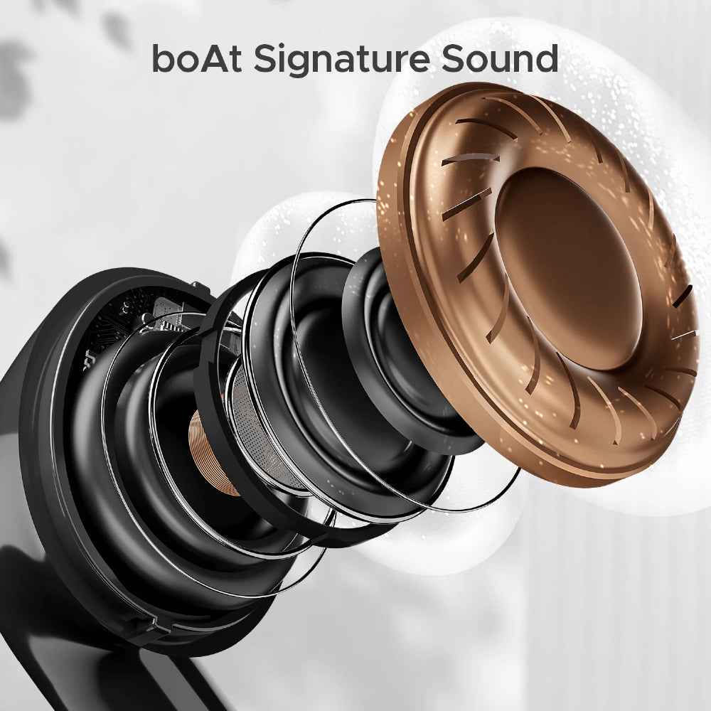 boAt Airdopes 161 Wireless Earbuds with Massive Playback of upto 40 Hours, IPX5 Water & Sweat Resistance, IWP Technology, Type C Interface