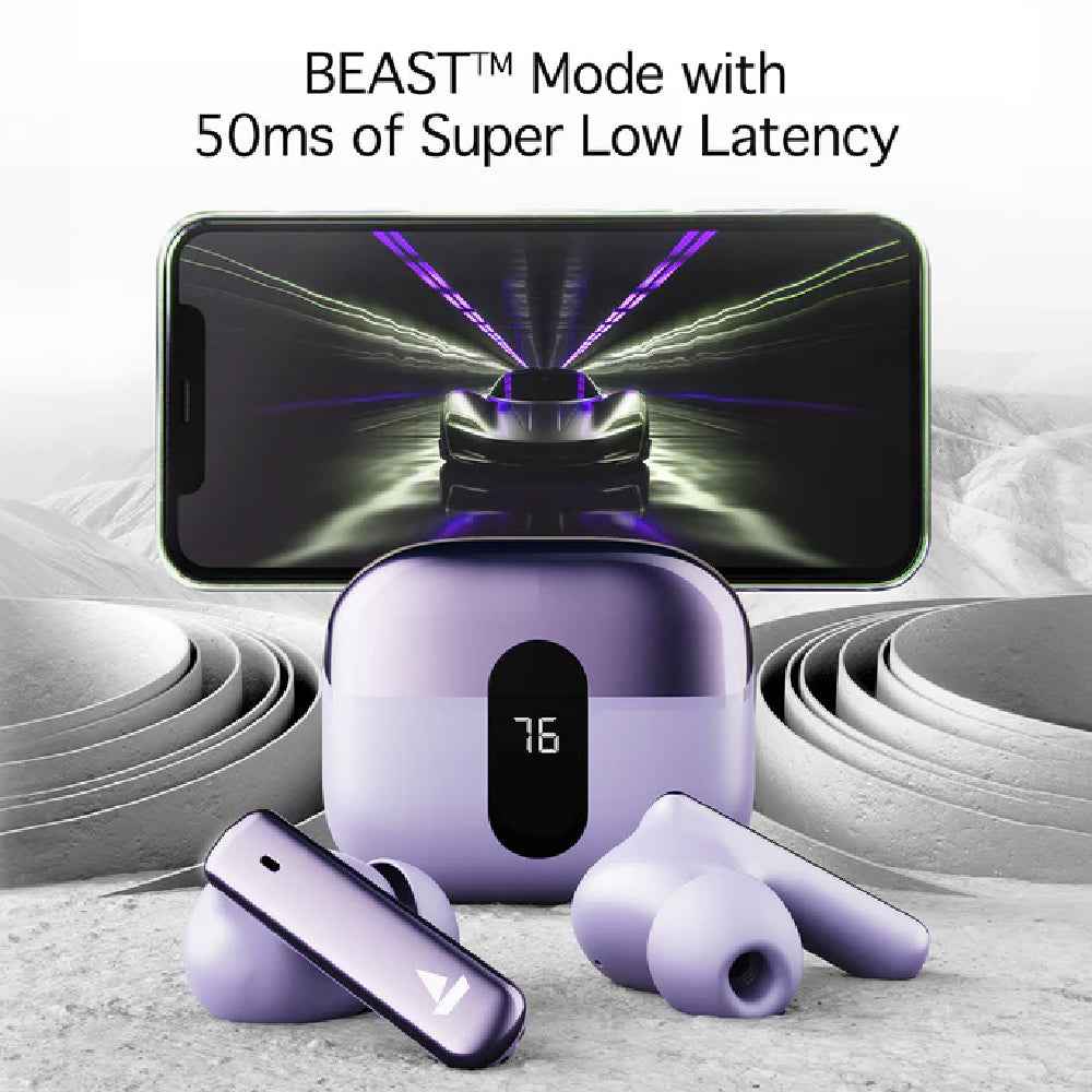 boAt Airdopes 181 Pro SS Edition TWS Earbuds with 100 Hours Playback, Quad Mics with ENx™, BEAST™ Mode, ASAP™ Charge
