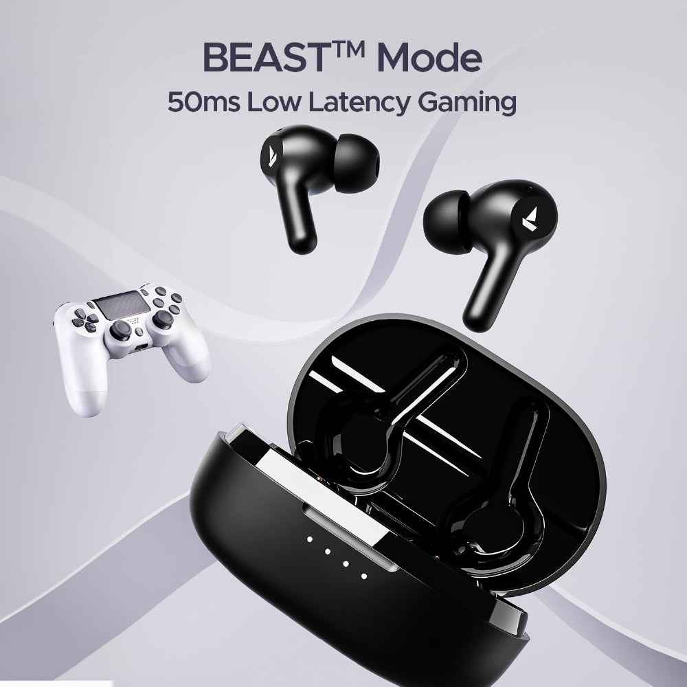 boAt Airdopes 71 Wireless Earbuds with 40 Hours Playback, BEAST™ Mode, ENx™ Technology, Dual Mic with ENx™ Technology