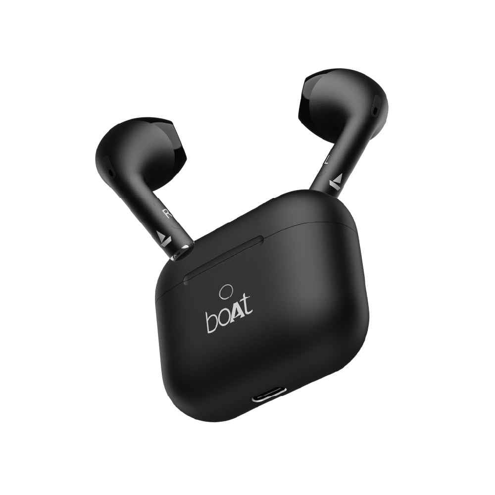 boAt Airdopes Ace TWS in Ear Earbuds with 35 HRS Playback, 13mm Drivers, Dual Mics ENx & Beast Mode(Active Black)