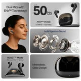 boAt Airdopes Plus 311 Wireless Earbuds with 50 Hours Playback, Dual Mics with ENx™ Technology, BEAST™ Mode, ASAP™ Charge