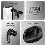 boAt Airdopes Plus 311 Wireless Earbuds with 50 Hours Playback, Dual Mics with ENx™ Technology, BEAST™ Mode, ASAP™ Charge