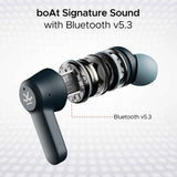 boAt Airdopes Crude Wireless Earbuds with 50 Hours Playback, ENx™ Technology, ASAP™ Charge, BEAST™ Mode, Bluetooth v5.3