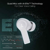 BoAt Airdopes Flex 454 ANC Wireless Earbuds with Active Noise Cancellation up to 32dB, BEAST™ Mode, 10mm Drivers, ASAP™ Charge