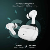 BoAt Airdopes Flex 454 ANC Wireless Earbuds with Active Noise Cancellation up to 32dB, BEAST™ Mode, 10mm Drivers, ASAP™ Charge