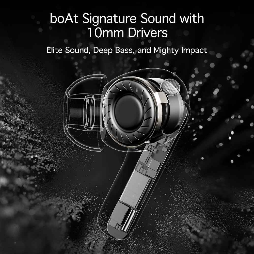 boAt Airdopes 181 Pro Wireless Earbuds with 100 Hours Playback, Quad Mics with ENx™, BEAST™ Mode, ASAP™ Charge