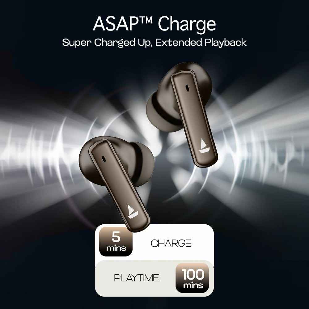 boAt Airdopes 181 Pro Wireless Earbuds with 100 Hours Playback, Quad Mics with ENx™, BEAST™ Mode, ASAP™ Charge