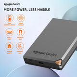 amazon basics 27000 mAh Power Bank | 22.5W Fast Charging | Triple Output | Smartphones, TWS, Speakers, Tablets, Micro USB Input (Black - CarrotKart | India's first Open Box ecommerce platform