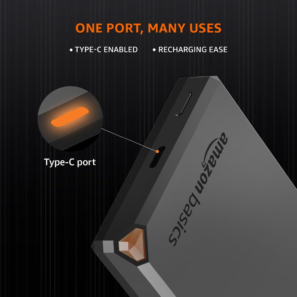 amazon basics 27000 mAh Power Bank | 22.5W Fast Charging | Triple Output | Smartphones, TWS, Speakers, Tablets, Micro USB Input (Black - CarrotKart | India's first Open Box ecommerce platform