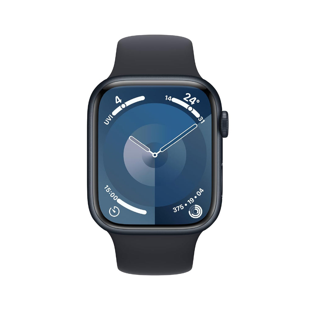 Apple Watch Series 9 GPS 45mm Midnight Aluminium Case with Midnight Sport Loop (Midnight Strap, Free Size) - CarrotKart | India's first Open Box ecommerce platform
