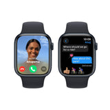 Apple Watch Series 9 GPS 45mm Midnight Aluminium Case with Midnight Sport Loop (Midnight Strap, Free Size) - CarrotKart | India's first Open Box ecommerce platform