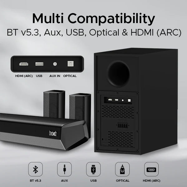 boAt Aavante Bar 3600 200W Soundbar 2.1 Channel - CarrotKart | India's first Open Box ecommerce platform