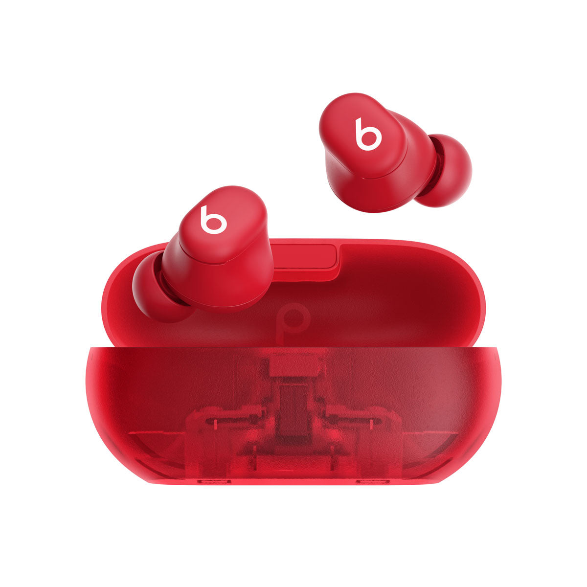 Beats Solo Buds Wireless Earbuds with Transparency Mode | Transparent Red - CarrotKart | India's first Open Box ecommerce platform
