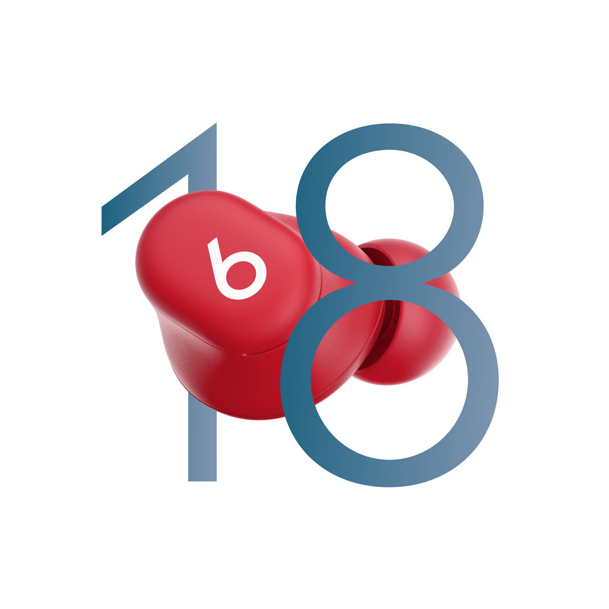 Beats Solo Buds Wireless Earbuds with Transparency Mode | Transparent Red - CarrotKart | India's first Open Box ecommerce platform