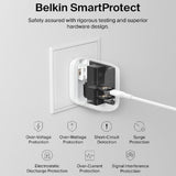 Belkin 40W (20W + 20W) Two Ports USB -C PD Wall Charger | Fast Charging for iPhone 17, Air, Pro, Pro Max, Samsung Galaxy S25, Google Pixel 10, iPad, AirPods, & More | 2 Years Warranty, White - CarrotKart | India's first Open Box ecommerce platform