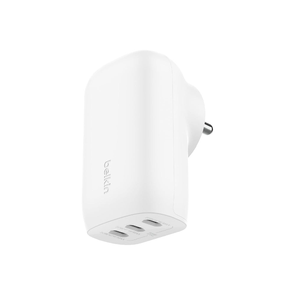 Belkin 67W (25W+20W+20W) 3-Port USB -C Wall Charger with PPS |Fast Charging Charger for iPhone 17, MacBook Pro, AirPods, Samsung Galaxy S25, Google Pixel 10, | 2 Years Warranty - CarrotKart | India's first Open Box ecommerce platform