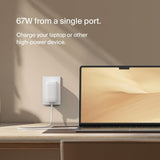 Belkin 67W (25W+20W+20W) 3-Port USB -C Wall Charger with PPS |Fast Charging Charger for iPhone 17, MacBook Pro, AirPods, Samsung Galaxy S25, Google Pixel 10, | 2 Years Warranty - CarrotKart | India's first Open Box ecommerce platform