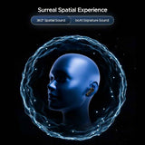 Boat Nirvana Space, 360º Spatial Audio, Active Noise Cancellation (~32dB), 100Hrs Battery,4Mics ENx, Fast Charge, v5.3 Bluetooth Earbuds, TWS Ear Buds Wireless Earphones with mic (Cosmic Black)