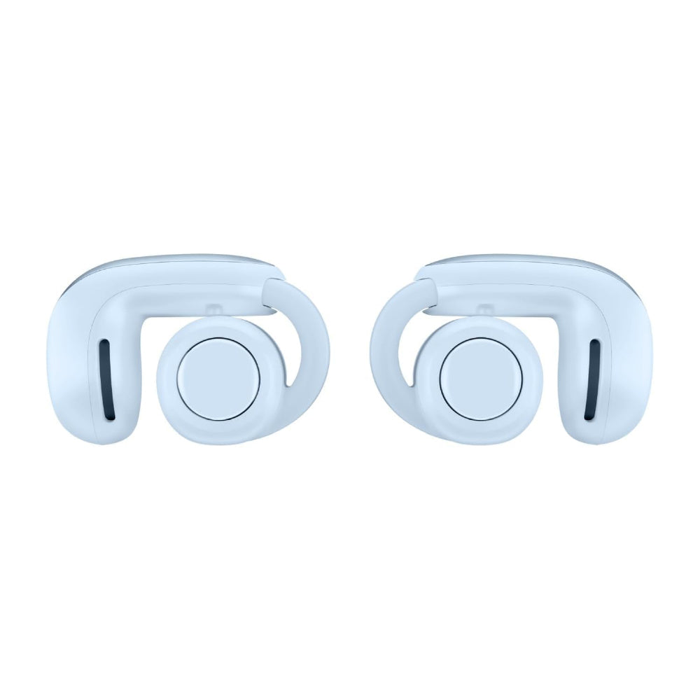 Bose Ultra Open Earbuds with Immersive Audio, Open Ear Wireless Clip on Earbuds for Comfort, OpenAudio for Awareness, Bundle Silicone Case Cover for Ultra Open Earbuds (Moonstone Blue) - CarrotKart | India's first Open Box ecommerce platform