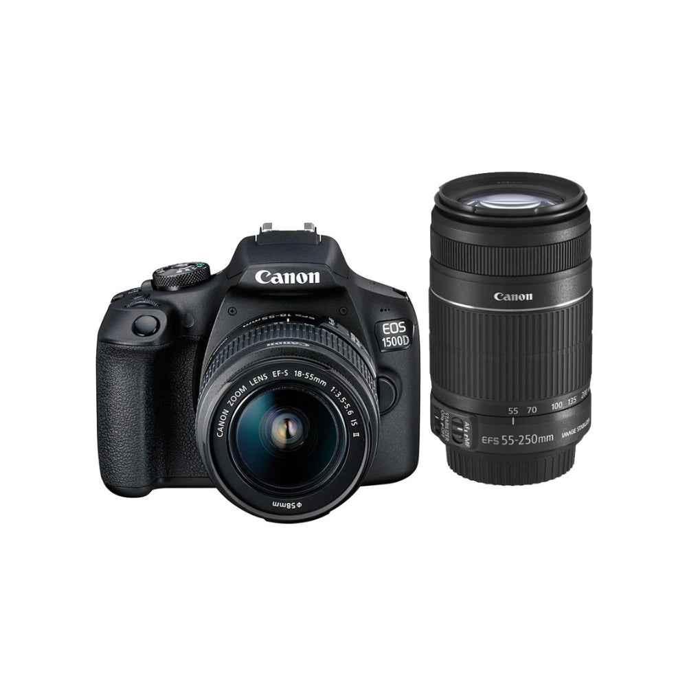 Canon EOS 1500D 24.1MP Digital SLR Camera (Black) With EF S18-55 IS II Lens - Wi-Fi / NFC Supported