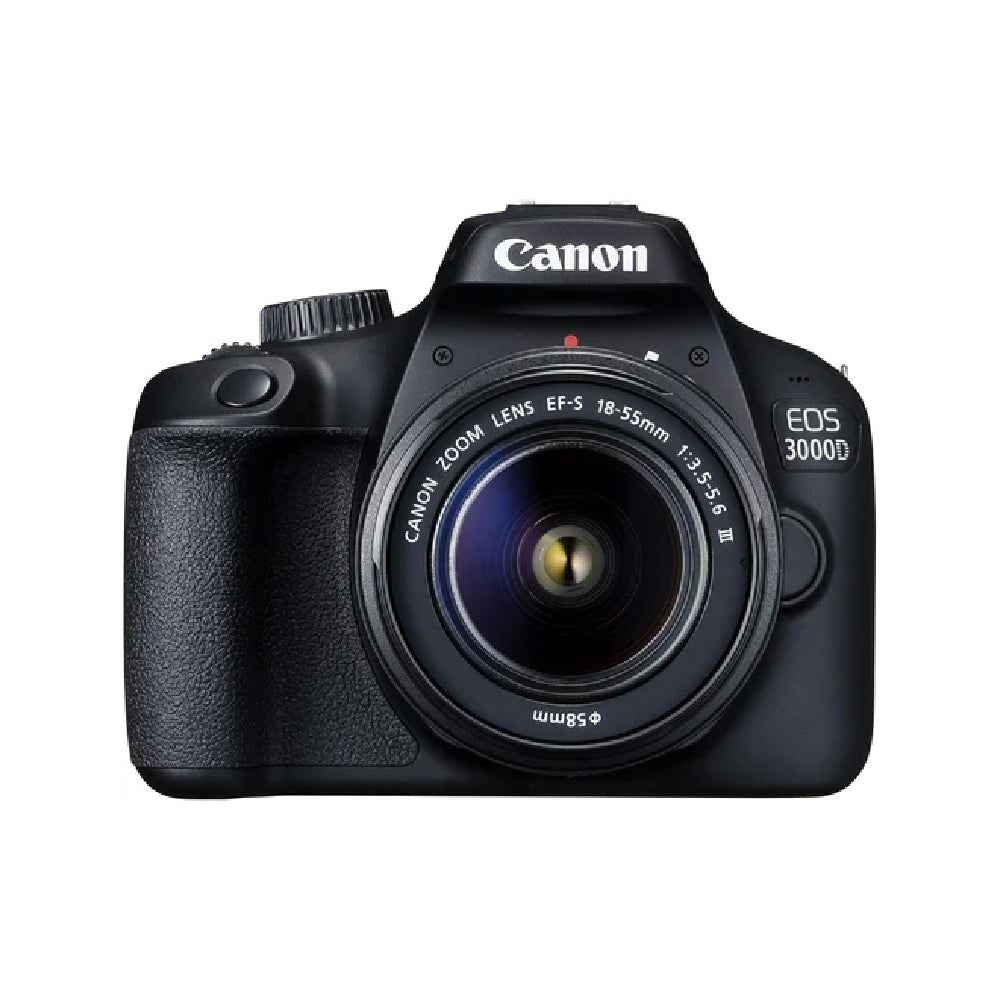 Canon EOS 3000D 18MP Digital SLR Camera (Black) with 18-55mm is II Lens, 16GB Card and Carry Case