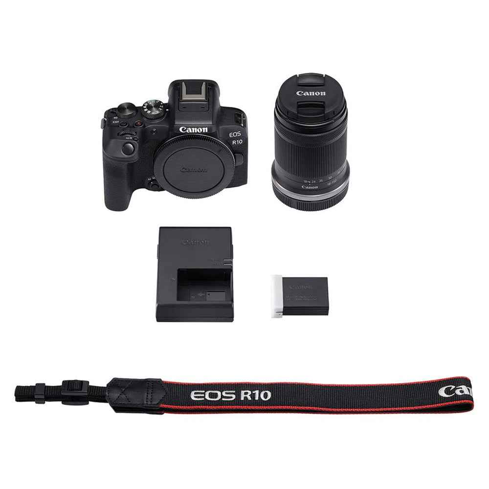 Canon EOS R10 24.2MP RF-S18-150 F/3.5-6.3 IS STM Mirrorless Camera (APS-C Sendor, 4K UHD Video) for Wedding & Content Creators - Black